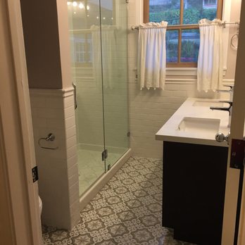Artwork Remodeling - a bathroom with a shower and sink - General Contractors Near Me - Redondo Beach, California