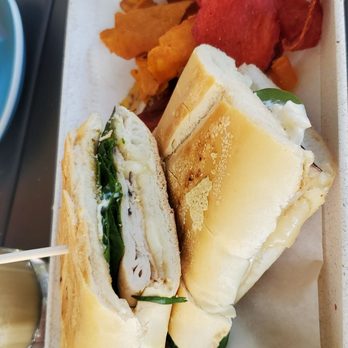 Dosis Café - Baguette with turkey,Mayo and lettuce - Coffee & Tea Near Me - San Juan, Puerto Rico