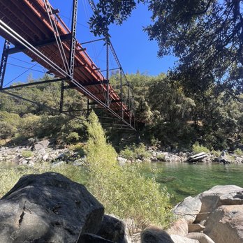 South Yuba River State Park - Shaded area under the bridge near the river - Parks Near Me - Penn Valley, California