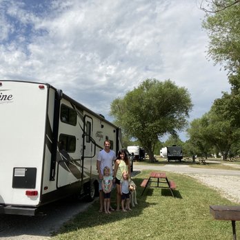 Osage Prairie RV Park - Our spot with red picnic table. - Campgrounds Near Me - Nevada, Missouri Osage Prairie RV Park - Our spot with red picnic table. - Campgrounds Near Me - Nevada, Missouri