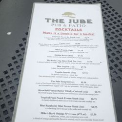 Jubilee Pavilion - Cocktail menu