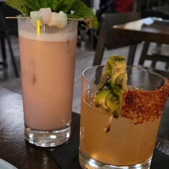 Born & Bred - Hawaii 5-0 mocktail on left, vamos a la playa to the right - Breakfast & Brunch Near Me - Chandler, Arizona
