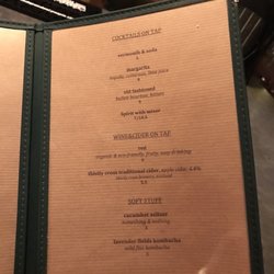 Forest Road Brewing Co - Cocktail menu