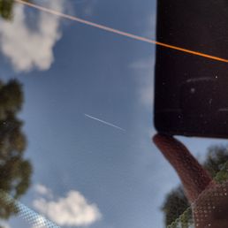 Just one of the creases in the window tint that you can see from both the inside and outside. 5 of the 7 windows have creases. Just one of the creases in the window tint that you can see from both the inside and outside. 5 of the 7 windows have creases.