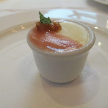 Babbo - Rhubarb and Yogurt Copetta - Pasta Tasting Menu - Italian Near Me - New York, New York