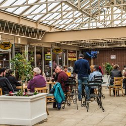 Triphammer Marketplace - Enjoying some lunch in the Atrium.