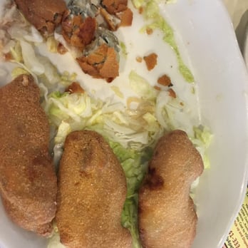 Round The Clock Diner - I don't know what they breaded them with.... But it was stale with no flavor. - Diners Near Me - York, Pennsylvania