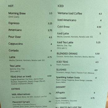 Ventana Coffee - Menu 2021 - Coffee & Tea Near Me - Covina, California Ventana Coffee - Menu 2021 - Coffee & Tea Near Me - Covina, California