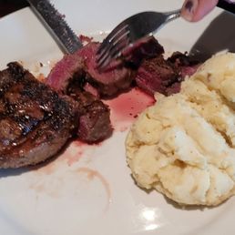 An 8oz Top Sirloin....rare.