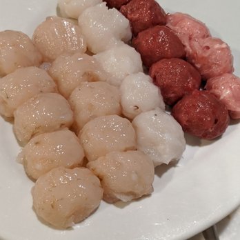 Jun Yuan - Housemade balls (shrimp paste, octopus, beef, pork) - Hot Pot Near Me - Vancouver, British Columbia