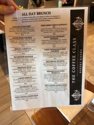 Menu photo 6 The Coffee Class Las Vegas, NV