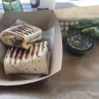 Mom's Baking - 8$ mediocre breakfast burrito  Premise and heated in a panini press. - Breakfast & Brunch Near Me - Breckenridge, Colorado