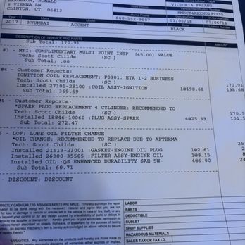 Shoreline Hyundai - Receipt - Car Dealers Near Me - Old Saybrook, Connecticut Shoreline Hyundai - Receipt - Car Dealers Near Me - Old Saybrook, Connecticut