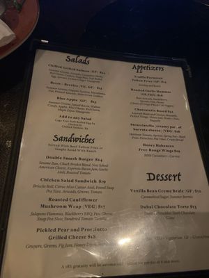 Menu photo 6 Guenther's Lounge Murrieta, CA