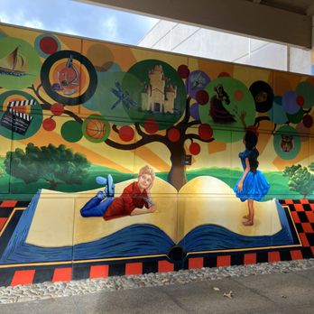 Vista Library - cool mural near the entrance - Libraries Near Me - Vista, California Vista Library - cool mural near the entrance - Libraries Near Me - Vista, California