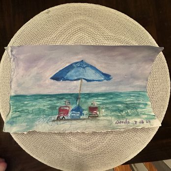 Pawleys Island Beach - A nice lady sitting toward the back of the beach painted this watercolor of my wife and me. So cool she gave it to us. Love it. - Beaches Near Me - Pawleys Island, South Carolina Pawleys Island Beach - A nice lady sitting toward the back of the beach painted this watercolor of my wife and me. So cool she gave it to us. Love it. - Beaches Near Me - Pawleys Island, South Carolina