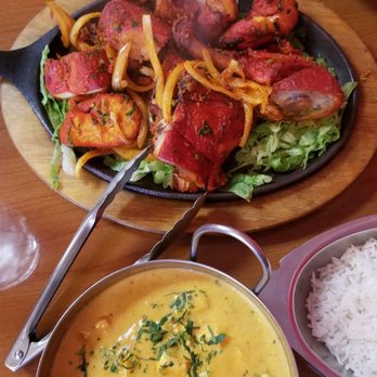 Himalayan Range Nepali Restaurant - Shahi Paneer Korma (bottom), Tandoori Mix Grill (top) - Himalayan/Nepalese Near Me - Cary, North Carolina Himalayan Range Nepali Restaurant - Shahi Paneer Korma (bottom), Tandoori Mix Grill (top) - Himalayan/Nepalese Near Me - Cary, North Carolina