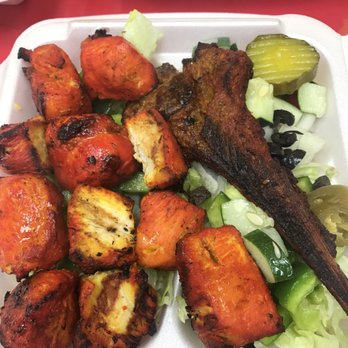 Gyro & BBQ - Chicken Tikka & Lamb Chop over Salad - Halal Near Me - Brooklyn, New York Gyro & BBQ - Chicken Tikka & Lamb Chop over Salad - Halal Near Me - Brooklyn, New York