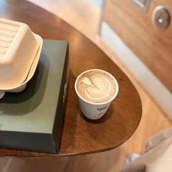 Paper Son Coffee - Hojicha Latte with oat milk - Coffee & Tea Near Me - San Francisco, California Paper Son Coffee - Hojicha Latte with oat milk - Coffee & Tea Near Me - San Francisco, California