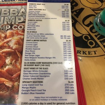 Bubba Gump Shrimp - Happy hour drink menu - Seafood Near Me - Laughlin, Nevada Bubba Gump Shrimp - Happy hour drink menu - Seafood Near Me - Laughlin, Nevada