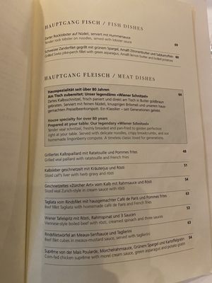 Menu photo 2 Restaurant Old Swiss House Luzern, LU