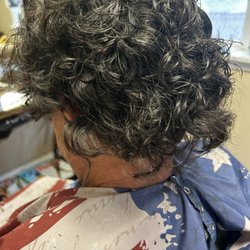 A Natural Image Hair Studio - A bonded hair replacement before " Cut In"...