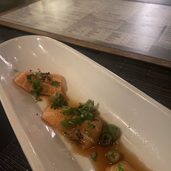 O-Ku - truffle salmon sashimi - Sushi Bars Near Me - Nashville, Tennessee O-Ku - truffle salmon sashimi - Sushi Bars Near Me - Nashville, Tennessee
