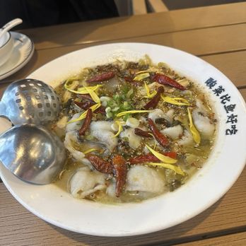 TAI ER Sichuan Cuisine - Signature Sauerkraut Fish for One - Seafood Near Me - Arcadia, California