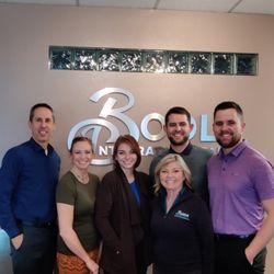 Bodle Chiropractic - Meet the Team! (left to right) Dr. Michael Bodle DC, Cheryl Burroughs LMT, Sarina admin, Jeannie, Dr. Kevin Bodle DC, Dr. Brad Bodle DACNB