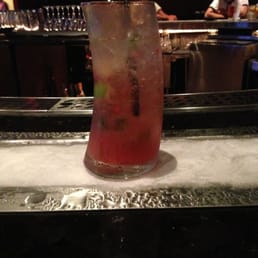 Ice bar to keep my Raspberry Champagne Mojito cold!! Yum!!! Ice bar to keep my Raspberry Champagne Mojito cold!! Yum!!!