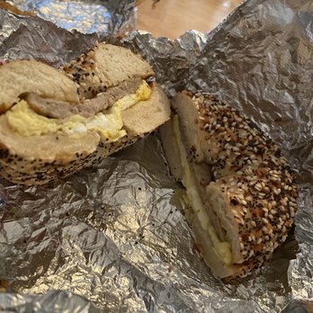 Lox Stock & Bagels - Notice the everything spices on BOTH sides of the bagel? - Caterers Near Me - Granby, Connecticut