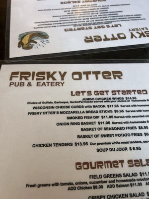 Menu photo 2 Frisky Otter Pub and Eatery Ely, MN Menu photo 2 Frisky Otter Pub and Eatery Ely, MN