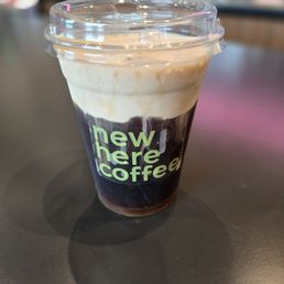 Cold brew with cold foam Cold brew with cold foam