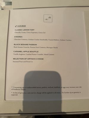 Menu photo 4 Plumed Horse Saratoga, CA