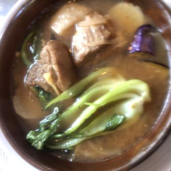 FOB Kitchen - Sinigang Baboy served with white rice - Filipino Near Me - Oakland, California