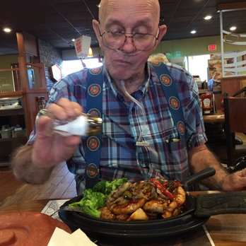 Denny's - Early dinner at Denny's  Bourbon Chicken Sizzlin' Skillet for Richard. He's a little hungry! - Diners Near Me - Bakersfield, California