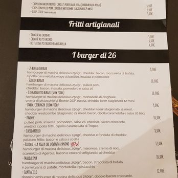 26 Hamburger & Delicious - Menù - Burgers Near Me - Cava de' Tirreni, SA