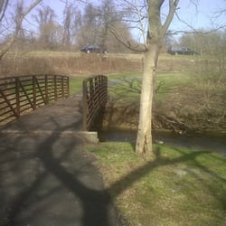 Conestoga Trail Ecology Park - Hey look! A highway with a funeral procession!