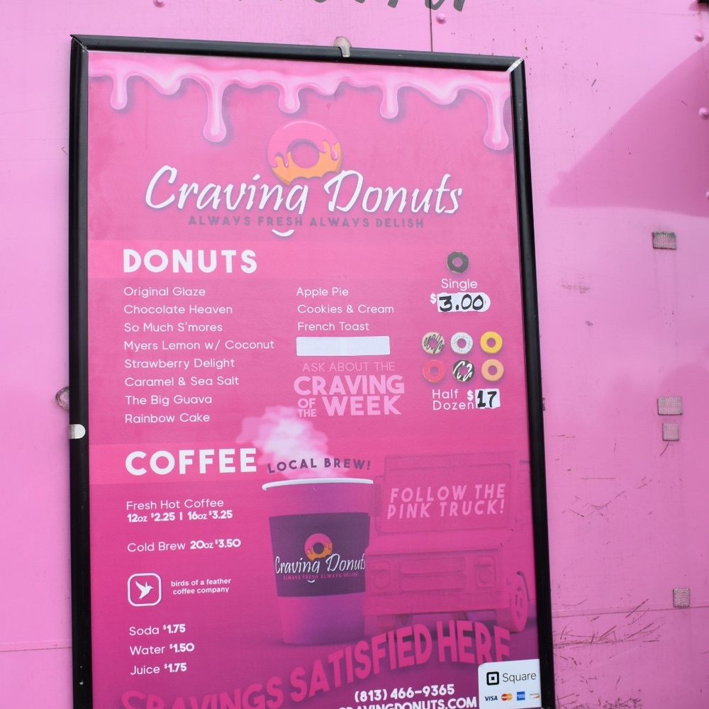 Craving Donuts - Menu - Food Trucks Near Me Craving Donuts - Menu - Food Trucks Near Me