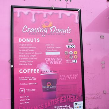 Craving Donuts - Menu - Food Trucks Near Me