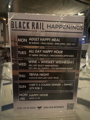 Menu photo 1 Black Rail Kitchen + Bar Carlsbad, CA Menu photo 1 Black Rail Kitchen + Bar Carlsbad, CA