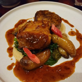 Urban Hearth - Pork 2 ways: pork belly and pork tenderloin with fingerling potato - New American Near Me - Cambridge, Massachusetts