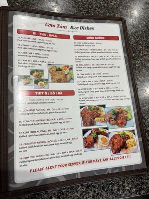 Menu photo 5 Com Tam Dao Vien Westminster, CA