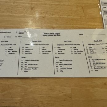 Belmont Bean Co. - Flight Card - Coffee & Tea Near Me - York, Pennsylvania Belmont Bean Co. - Flight Card - Coffee & Tea Near Me - York, Pennsylvania