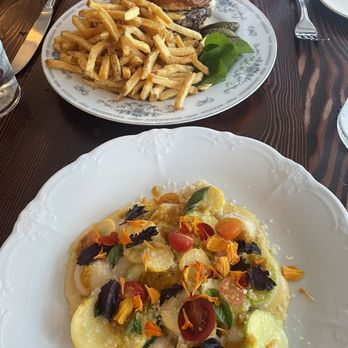 Restaurant Josephine - Vareniki pasta (always our favorite fish) and the burger - French Near Me - Auburn, California Restaurant Josephine - Vareniki pasta (always our favorite fish) and the burger - French Near Me - Auburn, California