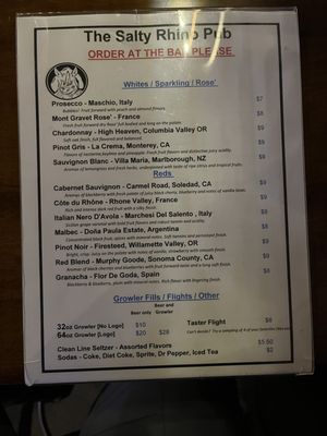 Menu photo 3 The Salty Rhino Pub West Linn, OR Menu photo 3 The Salty Rhino Pub West Linn, OR