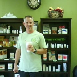 Shake It Up Nutrition Club - The owner, Michael, with a protein shake.