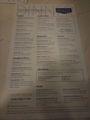 Menu photo 1 NOLO's Kitchen & Bar Minneapolis, MN Menu photo 1 NOLO's Kitchen & Bar Minneapolis, MN