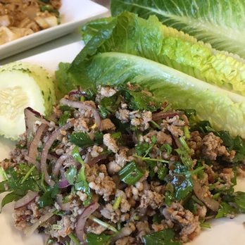 Bangkok Thai Restaurant - Chicken Larb - Thai Near Me - Merced, California