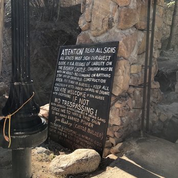 Bishop's Castle - One of the many interesting signs placed around the property - Landmarks & Historical Buildings Near Me - Rye, Colorado
